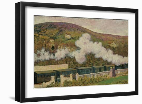 The Passing of the Train-Darío de Regoyos y Valdés-Framed Giclee Print