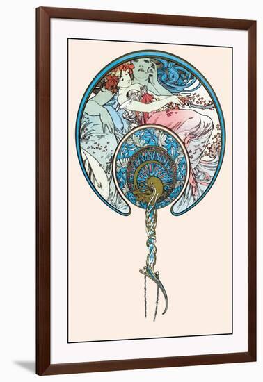 The Passing Wind Takes Youth Away-Alphonse Mucha-Framed Art Print