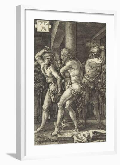 The Passion of Christ (1507-1513). the Flagellation-Albrecht Dürer-Framed Giclee Print