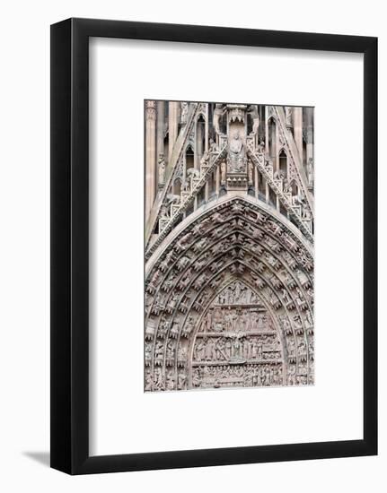 The Passion of our Lord on the western facade of Our Lady of Strasbourg Cathedral-Godong-Framed Photographic Print