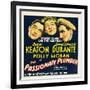 THE PASSIONATE PLUMBER, from left: Buster Keaton, Polly Moran, Jimmy Durante, 1932.-null-Framed Art Print