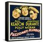 THE PASSIONATE PLUMBER, from left: Buster Keaton, Polly Moran, Jimmy Durante, 1932.-null-Framed Stretched Canvas