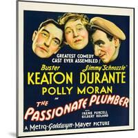 THE PASSIONATE PLUMBER, from left: Buster Keaton, Polly Moran, Jimmy Durante, 1932.-null-Mounted Art Print