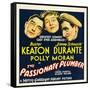 THE PASSIONATE PLUMBER, from left: Buster Keaton, Polly Moran, Jimmy Durante, 1932.-null-Framed Stretched Canvas
