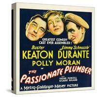 THE PASSIONATE PLUMBER, from left: Buster Keaton, Polly Moran, Jimmy Durante, 1932.-null-Stretched Canvas