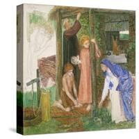 The Passover in the Holy Family-Dante Gabriel Rossetti-Stretched Canvas