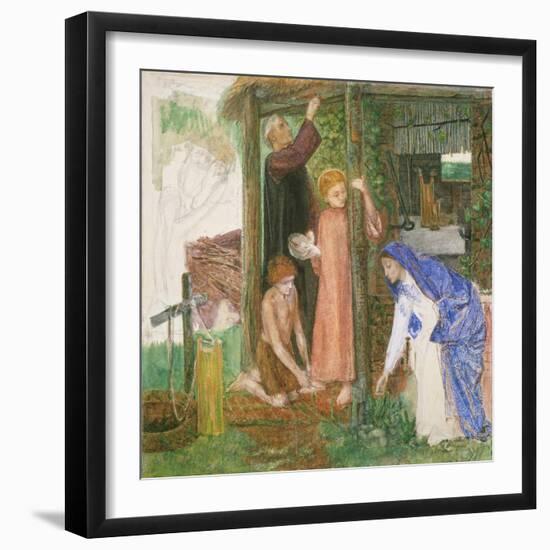 The Passover in the Holy Family-Dante Gabriel Rossetti-Framed Giclee Print