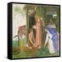 The Passover in the Holy Family-Dante Gabriel Rossetti-Framed Stretched Canvas