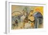 The Past and the Present-Edward Percy Moran-Framed Giclee Print