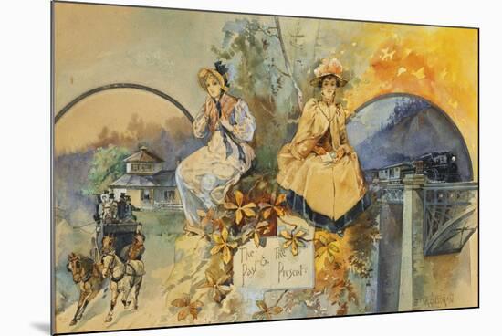 The Past and the Present-Edward Percy Moran-Mounted Giclee Print