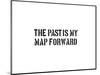 The Past Is My Map Forward-SM Design-Mounted Art Print