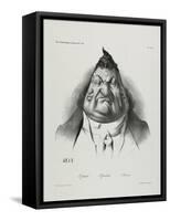 The Past, the Present, the Future, Plate 349, 1834-Honore Daumier-Framed Stretched Canvas