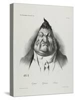 The Past, the Present, the Future, Plate 349, 1834-Honore Daumier-Stretched Canvas