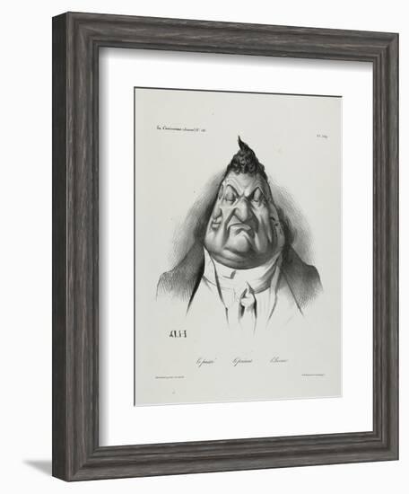 The Past, the Present, the Future, Plate 349, 1834-Honore Daumier-Framed Giclee Print