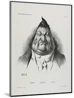 The Past, the Present, the Future, Plate 349, 1834-Honore Daumier-Mounted Giclee Print