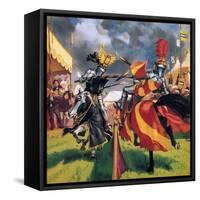 The Pastimes of Our Ancestors: When Knights Were Bold-Mcbride-Framed Stretched Canvas