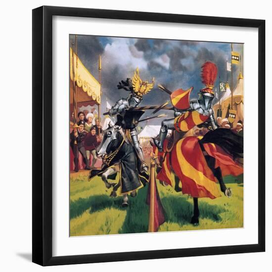 The Pastimes of Our Ancestors: When Knights Were Bold-Mcbride-Framed Giclee Print