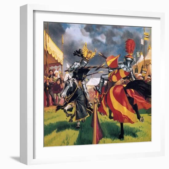 The Pastimes of Our Ancestors: When Knights Were Bold-Mcbride-Framed Giclee Print