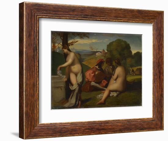 The Pastoral Concert, 1838-43-Titian-Framed Giclee Print