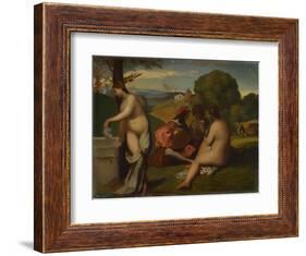 The Pastoral Concert, 1838-43-Titian-Framed Giclee Print