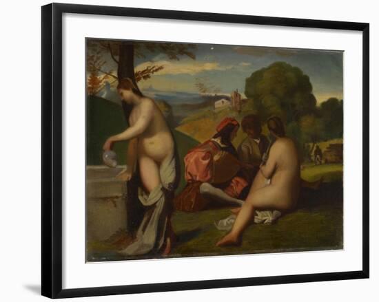 The Pastoral Concert, 1838-43-Titian-Framed Giclee Print