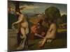 The Pastoral Concert, 1838-43-Titian-Mounted Giclee Print