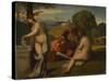 The Pastoral Concert, 1838-43-Titian-Stretched Canvas