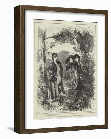 The Pastoral Play at Coombe House, Kingston-On-Thames, Scene from As You Like It-null-Framed Giclee Print