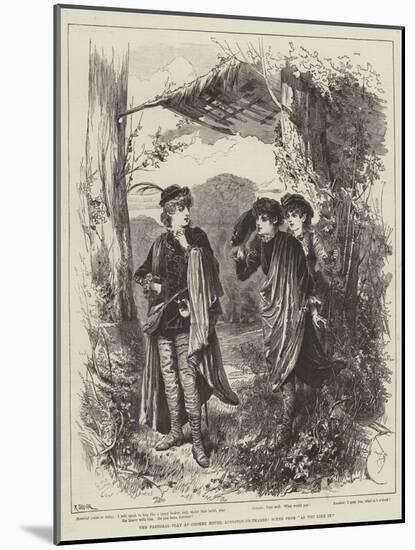 The Pastoral Play at Coombe House, Kingston-On-Thames, Scene from As You Like It-null-Mounted Giclee Print