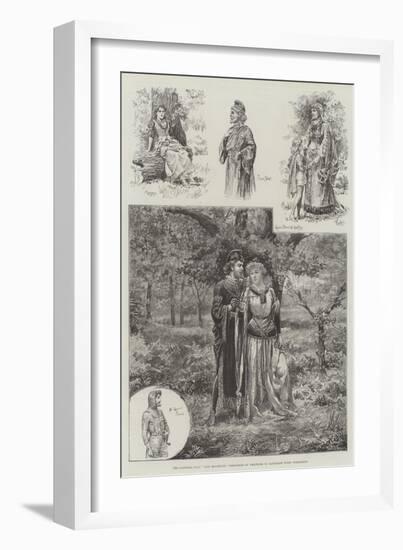 The Pastoral Play Fair Rosamund, Performed by Amateurs in Cannizaro Wood, Wimbledon-null-Framed Giclee Print