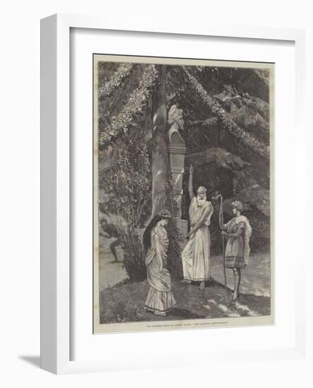 The Pastoral Plays at Coombe House, The Faithfull Shepherdesse-Richard Caton Woodville II-Framed Giclee Print