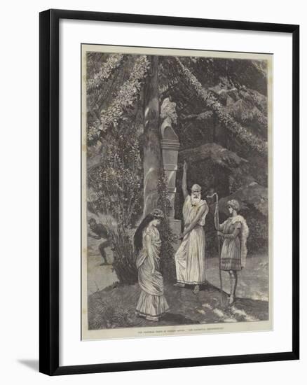 The Pastoral Plays at Coombe House, The Faithfull Shepherdesse-Richard Caton Woodville II-Framed Giclee Print