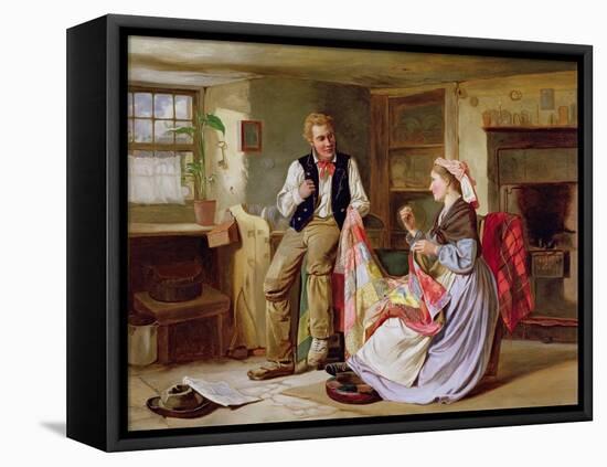 The Patchwork Quilt-William Henry Midwood-Framed Stretched Canvas