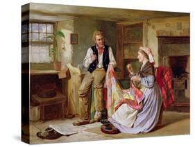The Patchwork Quilt-William Henry Midwood-Stretched Canvas