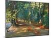 The Path by the River, Maidenhead, 1919 (Oil on Canvas)-John Lavery-Mounted Giclee Print