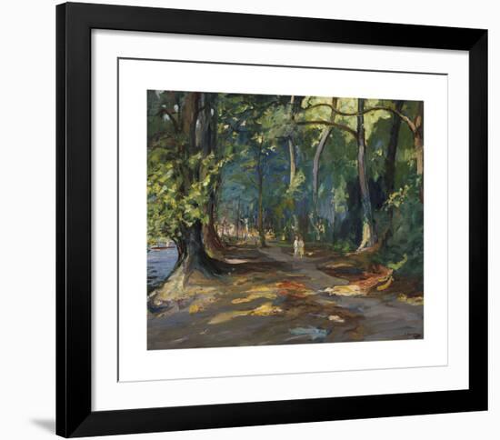 The Path by the River, Maidenhead-Sir John Lavery-Framed Premium Giclee Print