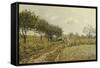 The Path in the Countryside; Le Chemin Dans La Campagne, 1876-Alfred Sisley-Framed Stretched Canvas