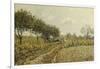 The Path in the Countryside; Le Chemin Dans La Campagne, 1876-Alfred Sisley-Framed Giclee Print