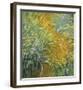 The Path in the Iris Garden-Claude Monet-Framed Art Print