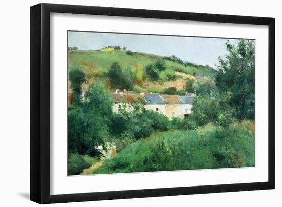 The Path in the Village, 1875-Camille Pissarro-Framed Giclee Print