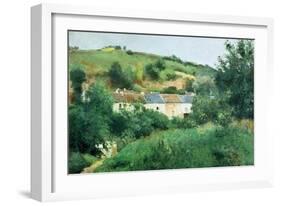 The Path in the Village, 1875-Camille Pissarro-Framed Giclee Print