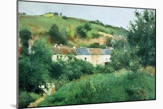 The Path in the Village, 1875-Camille Pissarro-Mounted Giclee Print