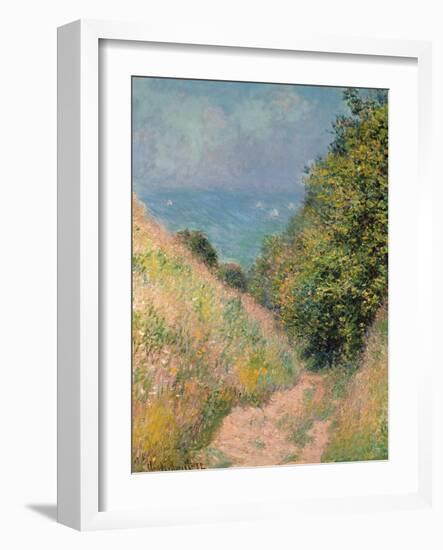 The Path of La Cavée at Pourville, 1882-Claude Monet-Framed Giclee Print