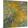 The Path through the Irises, 1914–17 (Oil on Canvas)-Claude Monet-Mounted Giclee Print