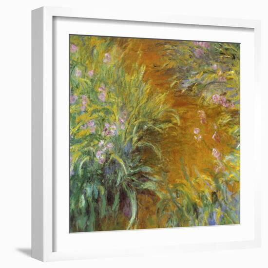 The Path through the Irises-null-Framed Giclee Print