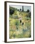 The Path Through the Long Grass-Pierre-Auguste Renoir-Framed Art Print