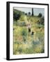 The Path Through the Long Grass-Pierre-Auguste Renoir-Framed Art Print