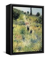 The Path Through the Long Grass-Pierre-Auguste Renoir-Framed Stretched Canvas