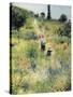 The Path Through the Long Grass-Pierre-Auguste Renoir-Stretched Canvas