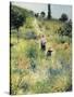 The Path Through the Long Grass-Pierre-Auguste Renoir-Stretched Canvas